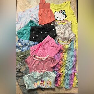 Bundle- Girls Size 4T Dresses, Shorts and Shirts